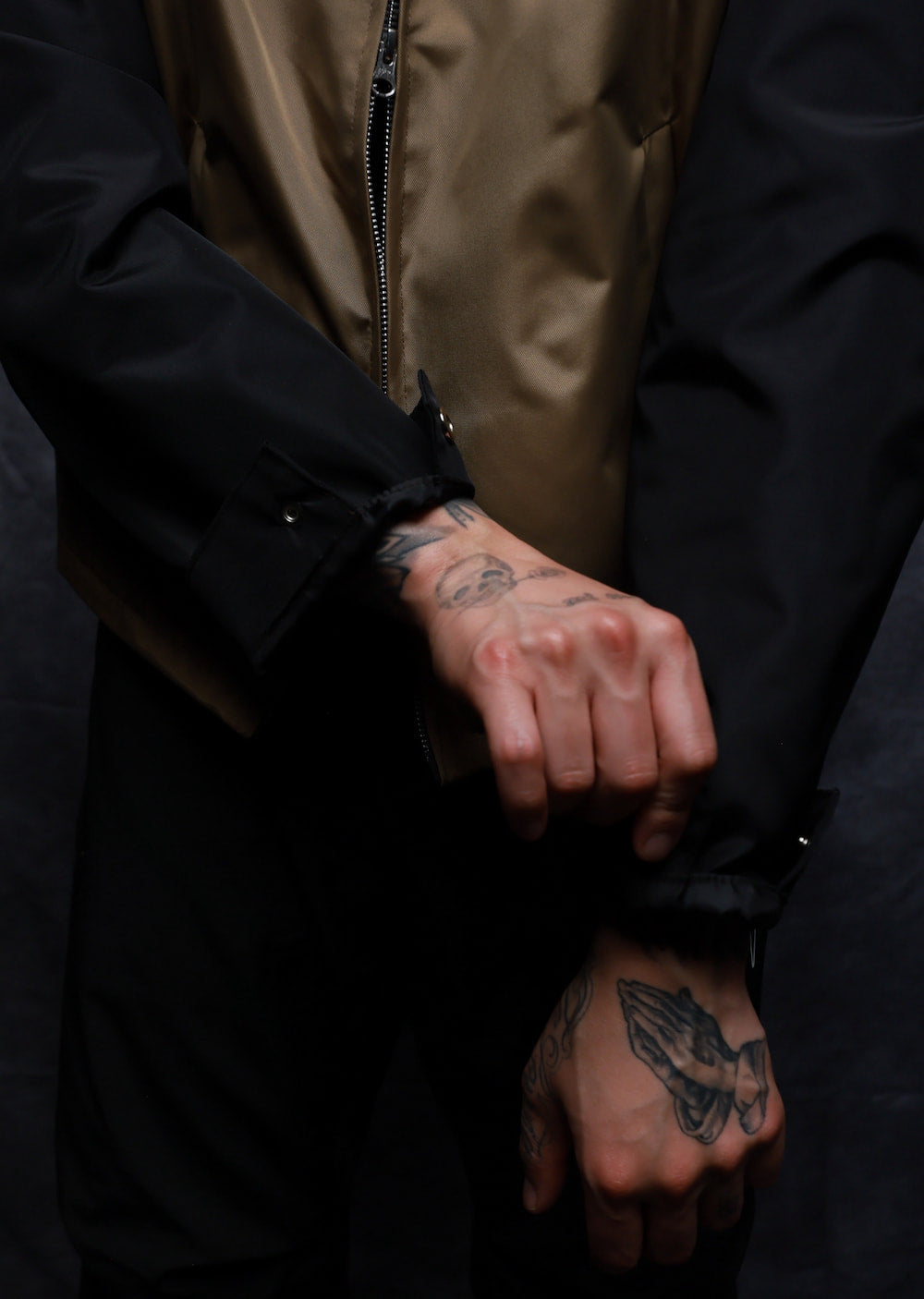 the JACKET in Black and Beige, Clean