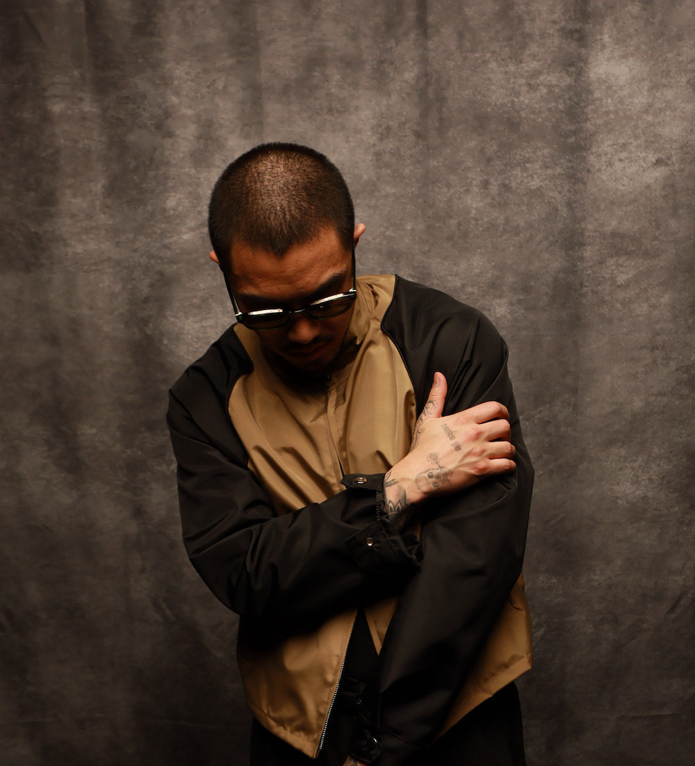 the JACKET in Black and Beige, Clean